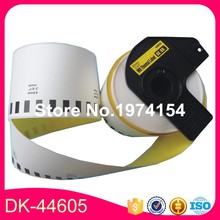 2 Rolls Brother DK-44605 Labels 62mm*30.48M Yellow Color Compatible for Brother QL-570/700 All Come With Plastic Holder 2024 - buy cheap