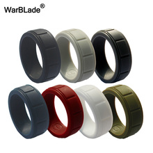 7pcs/set FDA Food Grade Silicone Ring For Men Wedding Rings Outdoor Sport Hypoallergenic Crossfit Flexible  Rubber Finger Rings 2024 - buy cheap