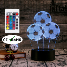 3D Led Novety Lighting Creative Gift Night Light  Table Lamp Football Light Led Home Corridor Hotel Party Atmosphere Lights 2024 - buy cheap