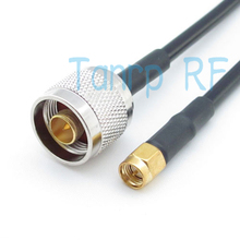 Freeshipping! 6FEET  N male plug to SMA male plug  RF Pigtail coaxial  jumper cable 200CM RG58  Wholesale 2024 - buy cheap