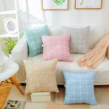 Capa de almofadas decorativas para casa, estilo nórdico, capa de travesseiro, quarto, 45cm * 45cm, poliéster quadrado 2024 - compre barato