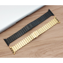 Luxury Stainless Steel Watchband For Apple Watch Series 4 5 6 7 SE 38mm 40mm 42mm 44mm 41mm 45mm Strap iWatch Bracelet Butterfly 2024 - buy cheap
