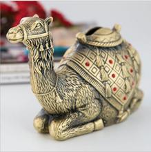 Metal mealheiro banco caixa de dinheiro cor bronze dinheiro piggie banco camel coin saving box para crianças presentes decoração para casa sng049 2024 - compre barato