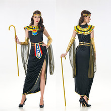 Deluxe Sexy Cleopatra Costume Halloween Greek Goddess Cosplay Clothing Adult Egyptian Queen Masquerade Party Dress 2024 - buy cheap