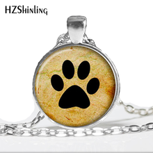 DOG LOVER NECKLACE Dog Paw Pendant Paw Print Jewelry Gift for Dog Lover Gift Art photo Jewelry HZ1 2024 - buy cheap