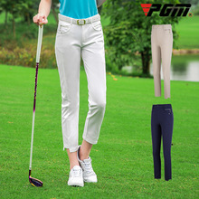 Женские брюки для гольфа Pgm, эластичные прямые брюки для похудения, дышащие быстросохнущие брюки для гольфа D0780 2024 - купить недорого