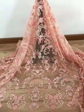 best quality CiCi-1.1609 embroidered African Tulle Lace Fabric African French Lace Fabric with embroidery 2024 - buy cheap