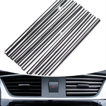 Car styling Newest U Shaped DIY Air Vent Grille Decoration Strip for Skoda Octavia A2 A5 A7 Fabia Rapid Superb Yeti Roomster 2024 - buy cheap