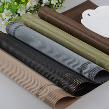 5colors 2pcs/lot western pad 30 * 45cm solid firm Western Hotel mats PVC wear non-slip kitchen placemat dining table placemats 2024 - buy cheap