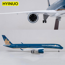 47CM 1/142 Scale Airplane Airbus A350 Dreamliner Aircraft Vietnam Airlines Model With LED Light and Wheels Diecast Plastic Plane 2024 - buy cheap