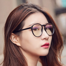 Óculos redondo grande para mulheres, armação para óculos transparente masculino, de computador, jogos, de leitura, nerd, miopia ótica 2024 - compre barato