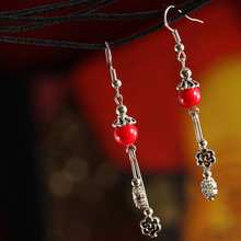 Yanting тибетские ювелирные изделия Висячие серьги для женщин нежные цветочные серьги Винтажные серьги оптовая продажа 0156 2024 - купить недорого