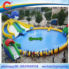 free sea ship to port,5pcs/lot Inflatable aquapark  land park,playground funcity amusement park,water pool slide water games 2024 - buy cheap