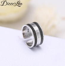 DIEERLAN Bohemian Punk Silver Color Round Large Rings for Women Ladies Retro Vintage Antique Finger Rings Wedding Jewelry 2024 - buy cheap