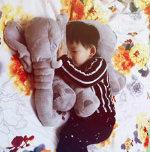 Elefante de peluche de juguete, muñeco de elefante gris relleno, regalo, alrededor de 52x45cm, novedad 2024 - compra barato