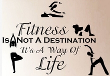 Fitness Pvc Wall Sticker Quotes Sport Fitness Is Not Exercises Gym Mural Wall Sticker Sport Centre Yoga Bedroom Home Decoration 2024 - buy cheap