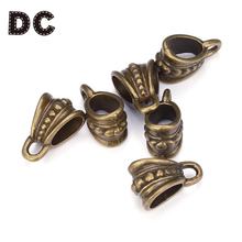 DC 30pcs/lot Antique Bronze/Silver Pendant Clasp Necklace Connector Bail Beads Vintage Charm Jewelry Connectors for DIY Jewelry 2024 - buy cheap