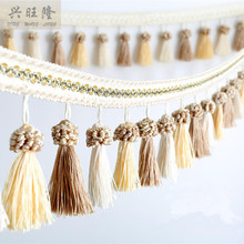 XWL 6M/lot 11cm Wide Colorful Tassel Curtain Lace Accessories Drapery Fringes Trim Ribbon DIY Sewing Home Textile Decor Fabrics 2024 - buy cheap