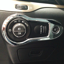 Cubierta de interruptor de ajuste para Jeep Cherokee KL 2014/15/16/17/18 ABS, faros cromados, Control de consola, accesorios de ajuste, 1 unidad 2024 - compra barato