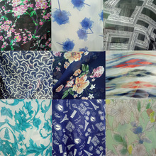 chiffon printed 75D soft silky fabric light breathable DIY fabric qualified 2024 - buy cheap