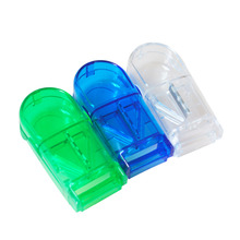 10 Uds Mini dispositivo de corte de medicina plegable portátil caja de medicina de viaje pastillero divisor pastillero botellas rellenables 2024 - compra barato