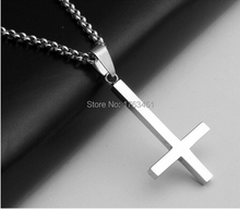 50%off Inverted Cross of St Peter titanium steel 316LStainless Steel Pendant Necklace Lucifer Satan fashion vintage punk jewelry 2024 - buy cheap