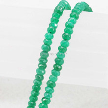 Hot 2x4mm Faceted Green Abacus Loose Beads DIY Natural Stone Accessory Parts 15inch Fashion Jewelry making Design Girl Gifts 2024 - buy cheap