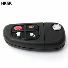 4 botões de controle remoto escudo da chave do carro para jaguar xj8 s-type x-type 2002 2003 2004 2005 2006 2007 2008 2024 - compre barato