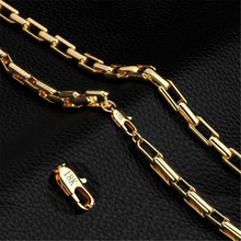 New creative 9MM thick chain necklace Men's domineering boutique jewelry 50CM long Gold 18 K chain 2024 - buy cheap