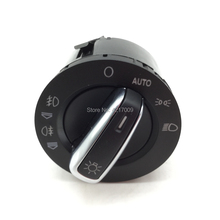 Interruptor de faro cromado con control automático para AUDI, A6, S6, C6, RS6, Allroad Q7, 4FD941531A , 4F1941531E 2024 - compra barato