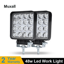 4 Inch 42 48W Offroad LED Work Light Spotlight Flood Spot Beam Drive Lamp for JEEP UAZ 4x4 Car 4WD Boat SUV ATV Truck Motorcycle 2024 - buy cheap