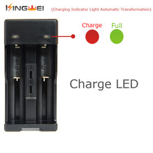 KingWei Free Shipping 10pcs/lot  XCC-988 Dual path 18650 rechargeable battery charger  with  Micro USB  port  in stock 2024 - buy cheap