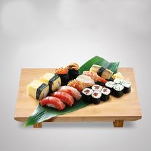 Wood Plate Dinner Dish Sashimi Tray Bamboo Plate Food Dish Shelf Sushi Restaurant Sushi Board Plate Natural Plato Tableware 1pcs 2024 - buy cheap