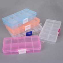 Detachable 12.8cmx6.5cmx2.2cm 10 Sell Plastic Storage Box Easy To Carry  Adjustable Jewelry Storage Box Case Organizer Beads 2024 - buy cheap