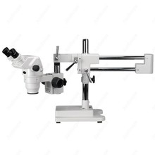 Microscopio estéreo Binocular Widefield, suministros de AmScope, microscopio estéreo Binocular de campo extremo 3.35X-45X, soporte de brazo 3D 2024 - compra barato