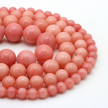 Pink Rhodochrosite Stone Round loose Beads 6/8/1012mm Multi dimension DIY gift Accessories optional women jewelry making 15'' 2024 - buy cheap