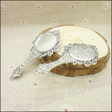 Frete grátis! Pingente prata antigo espelho, 7 peças, pingente para pulseiras, colar diy, jóias de metal 2024 - compre barato