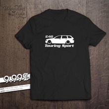 Mens Germany Classic Car E46 Touring Sporter T-Shirt 316 318 320 325 328 330 I D X Xdrive M3  2019 Fashion 100% Cotton T Shirt 2024 - buy cheap