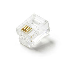 Quality Telephone Crystal Head 6P4C Plug RJ11 Connector OFC Copper Core 4-wire Cable Adapter For CAT3 Digital Phone Fax Modem 2024 - buy cheap