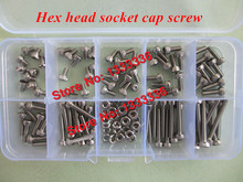 120pcs/box M4 Screw/ Nut Hex Socket Head Cap Screw / Hex Nut A2-70 SS304 DIN912 Accesories Kits M4*4 to M4*25 / M4 Nut 2024 - buy cheap