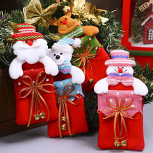 Рождественское украшение, мешок для конфет, украшения для рождественской елки, товары для рождественских чулок, Подарочный мешок для носков с Санта-Клаусом, Новый год и Рождество 2024 - купить недорого