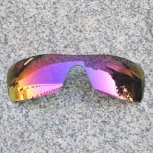 E.o.s lentes de substituição, com polarização melhorada para óculos de sol oakley batwolf-sol midnight, espelhado 2024 - compre barato