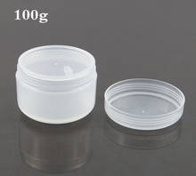 50pcs 100g plastic cream frosted pp makeup jar, 100 g cosmetic container, empty 100g cream bottle case 2024 - buy cheap