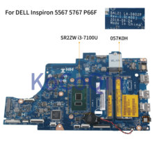KoCoQin Laptop motherboard For DELL Inspiron 5567 5767 P66F Core I3-7100U Mainboard BAL21 LA-D802P CN-057K0H 057K0H SR2ZW 2024 - buy cheap