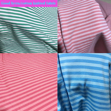 Good Cotton/Lycra knitted Fabric Stretch Green/blue/red Striped Printed Cotton Knitted Fabric DIY Sewing Baby Clothing T-shirt 2024 - buy cheap