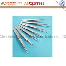 Free Shipping 7/pcs Industrial Grade Ultra-fine High hardness High-precision Scrub Tweezers tools set stainless steel Tweezers 2024 - buy cheap