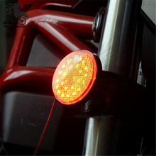 round motorcycle turn signal light motorbike slice side indicator motocross LED ATV moto dirt pit bike scooter Dirtbike Pitbike 2024 - buy cheap