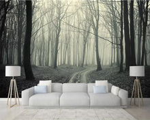 beibehang Custom wallpaper mural photos Jane retro retro nostalgic morning forest big tree 3D TV background wall decoration 2024 - buy cheap