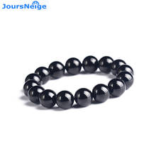 Wholesale Old Mineral Material Tourmaline Natural Crystal Bracelets Round Bead Lucky for Women Men Fashion Bracelet Jewelry 2024 - buy cheap