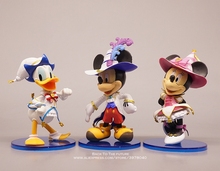 Figuras de acción de Disney, Mickey Mouse, Pato Donald, 12-14cm, Set de 3 unids/set, regalo para niños 2024 - compra barato